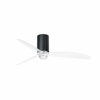 Faro Mini Tube Fan M fekete-átlátszó LED mennyezeti csillár ventilátor (FAR-32040-10) LED 1 izzós IP20