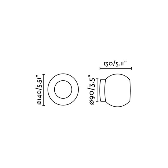 Faro Moy arany-fehér fürdőszobai LED fali lámpa (FAR-40090) LED 1 izzós IP44