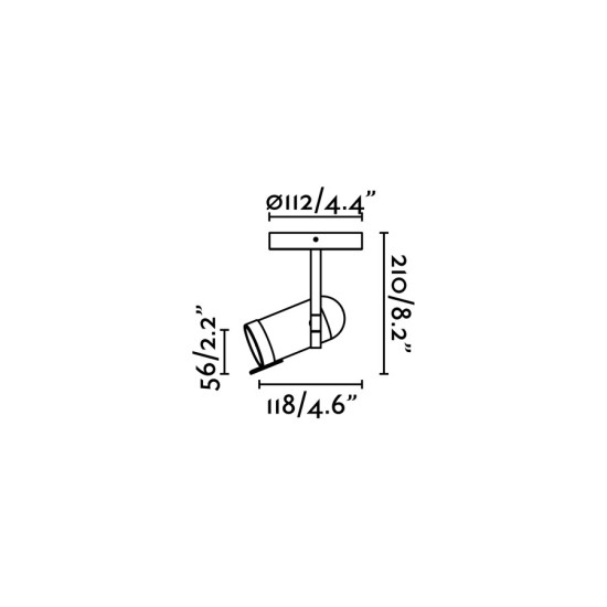 Faro Orleans fehér mennyezeti lámpa (FAR-43529) GU10 1 izzós IP20