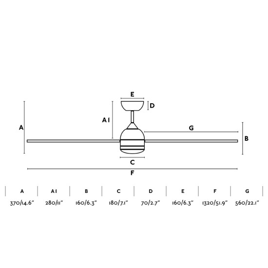 Faro Poros L fehér-barna LED mennyezeti csillár ventilátor (FAR-33524) LED 1 izzós IP20