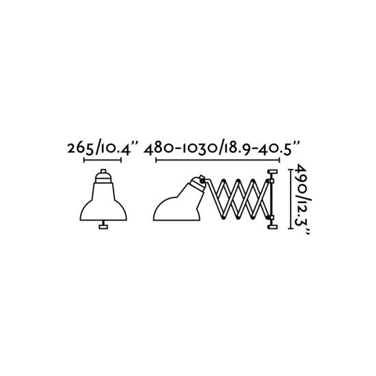 Faro Ras fekete falikar (FAR-62807) E27 1 izzós IP20