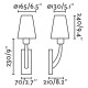 Faro Rem nikkel-fehér fali lámpa (FAR-29680-19) E27 1 izzós IP20