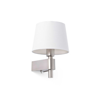 Faro Room nikkel-fehér fali lámpa (FAR-29974) E27 1 izzós IP20