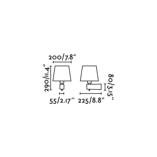 Faro Room nikkel-fekete fali lámpa (FAR-29975) E27 1 izzós IP20