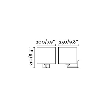 Faro Sahara króm-bézs fali lámpa (FAR-62705) E27 1 izzós IP20