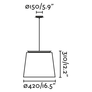 Faro Savoy fehér függesztett lámpa (FAR-20308-89) E27 1 izzós IP20