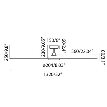 Faro Siros L fehér fényforrás nélküli mennyezeti ventilátor (FAR-33804WP)   IP20