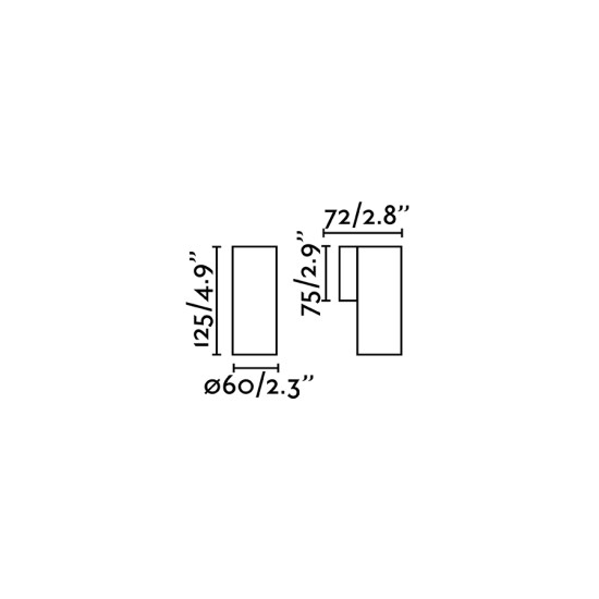 Faro Stan fehér fali lámpa (FAR-43748) GU10 1 izzós IP20