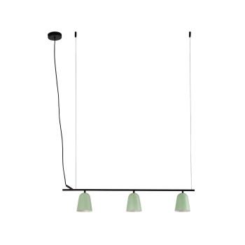 Faro Studio lineal fekete-zöld függesztett lámpa (FAR-28268) E14 3 izzós IP20