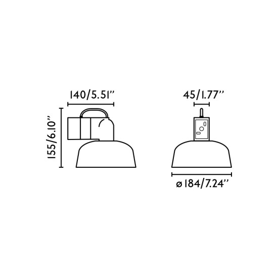 Faro Tatawin fekete falikar (FAR-20335-117) E27 1 izzós IP20