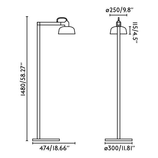 Faro Tatawin fekete-fehér állólámpa (FAR-20336-119) E27 1 izzós IP20