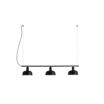 Faro Tatawin lineal fekete függesztett lámpa (FAR-20338-117) E27 3 izzós IP20
