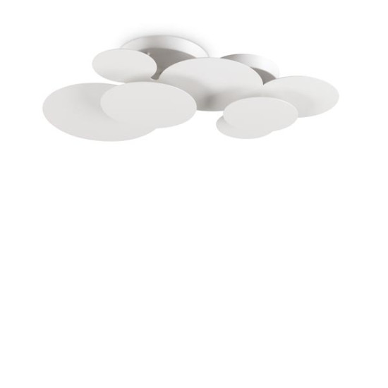 Ideal Lux Cloud fehér-króm LED mennyezeti lámpa/fali lámpa (IDE-285207) LED 1 égős IP20