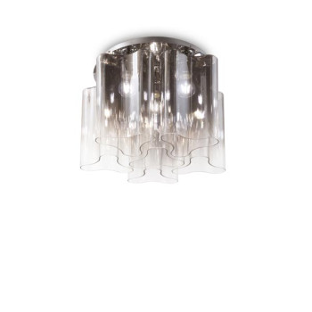 Ideal Lux Compo szürke mennyezeti lámpa (IDE-172828) E27 6 izzós IP20
