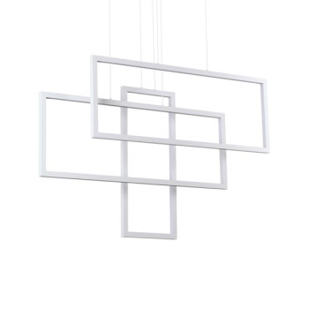 Ideal Lux Frame fehér LED függesztett lámpa (IDE-253589) LED 1 izzós IP25