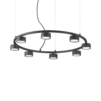 Ideal Lux Minor fekete függesztett lámpa (IDE-235547) GX53 8 izzós IP20