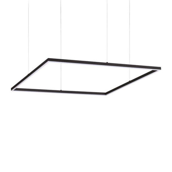 Ideal Lux Oracle Slim Square fekete LED függesztett lámpa (IDE-259208) LED 1 izzós IP20