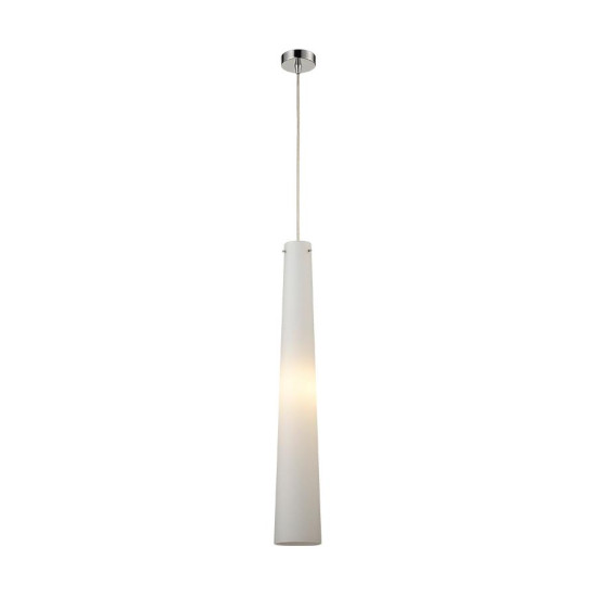 Luxera Nios króm-fehér függesztett lámpa (LUX-68042) E14 1 izzós IP20