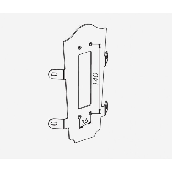 Norlys   sarokrögzítő elem (NO-152W)  1 izzós IP54