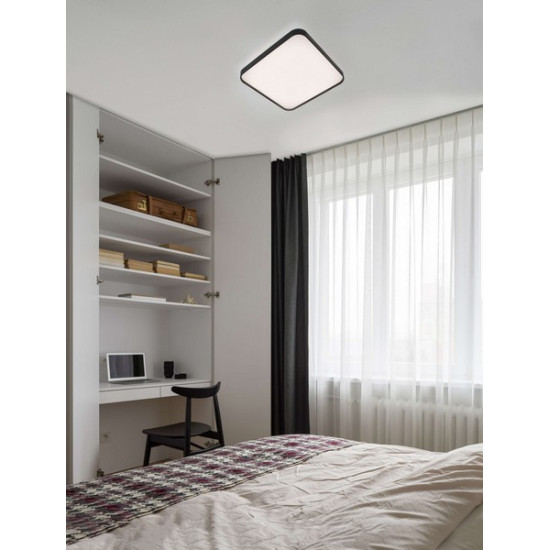 Nova Luce Athos fekete LED mennyezeti lámpa (NL-9081240) LED 1 izzós IP20