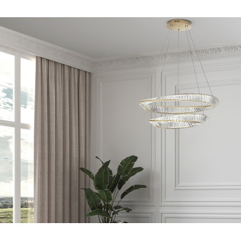 Nova Luce Aurelia arany LED függesztett lámpa (NL-9333063) LED 1 izzós IP20