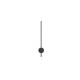 Nova Luce Clock fekete LED falikar (NL-9061428) LED 1 izzós IP20