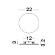 Nova Luce Cyrcle arany LED fali lámpa (NL-9248156) LED 1 izzós IP20