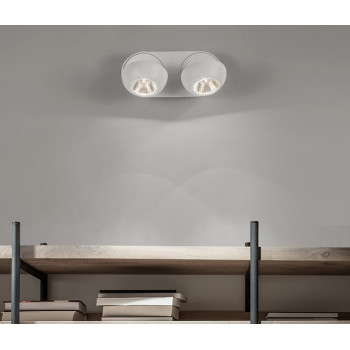 Nova Luce Gon fehér LED mennyezeti spotlámpa (NL-9105202) LED 2 izzós IP20