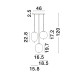 Nova Luce Lato sárgaréz-füstszínű függesztett lámpa (NL-9624082) E14 3 izzós IP20