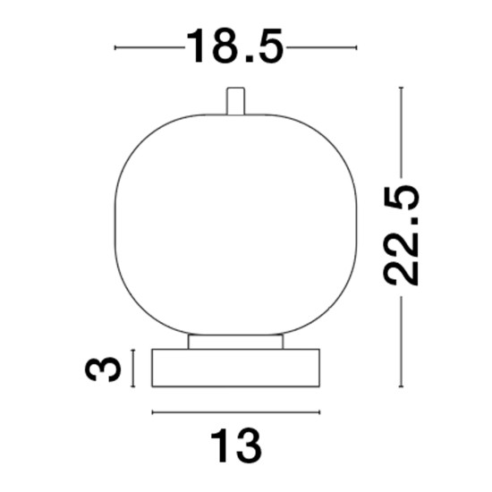 Nova Luce Lato arany-fehér asztali lámpa (NL-9624084) E14 1 izzós IP20