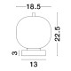 Nova Luce Lato arany-fehér asztali lámpa (NL-9624084) E14 1 izzós IP20