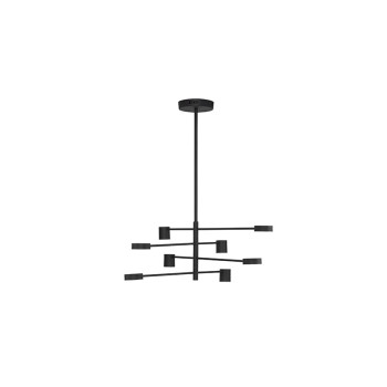 Nova Luce Nordik fekete LED függesztett lámpa (NL-9080122) LED 1 izzós IP20