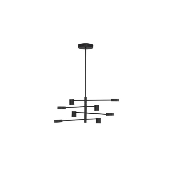 Nova Luce Nordik fekete LED függesztett lámpa (NL-9080122) LED 1 izzós IP20