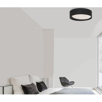 Nova Luce Oby fekete LED mennyezeti lámpa (NL-9085221) LED 1 izzós IP20