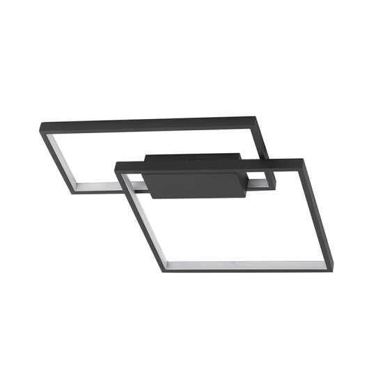 Nova Luce Porto fekete LED mennyezeti lámpa (NL-9364033) LED 1 izzós IP20