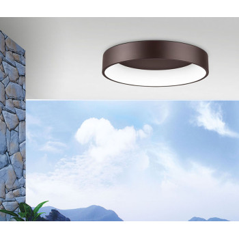 Nova Luce Rando barna LED mennyezeti lámpa (NL-6167210) LED 1 izzós IP20