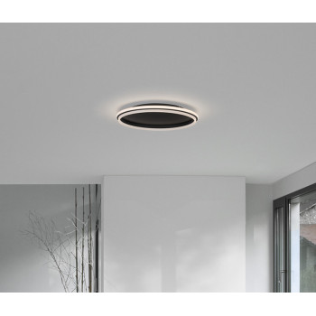 Nova Luce Willow fekete LED mennyezeti lámpa (NL-9212915) LED 1 izzós IP20