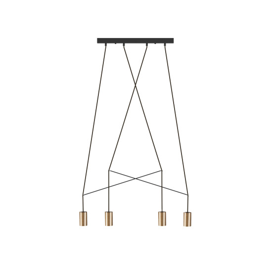 Nowodvorski IMBRA réz  függesztett lámpa (TL-7957) GU10 4 izzós IP20