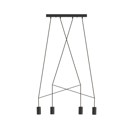 Nowodvorski IMBRA fekete  függesztett lámpa (TL-9192) GU10 4 izzós IP20