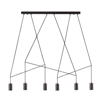 Nowodvorski IMBRA fekete  függesztett lámpa (TL-9675) GU10 6 izzós IP20