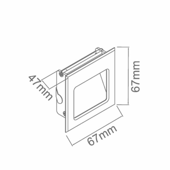 Orlicki Design Arsa fehér LED beépíthető lámpa (OR-OR83842) LED 1 izzós IP20