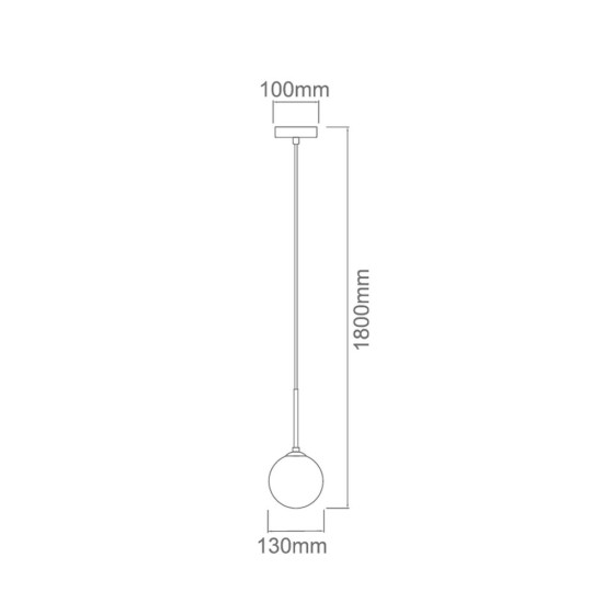 Orlicki Design Bao I Nero Claro fekete-átlátszó függesztett lámpa (OR-OR80100) E27 1 izzós IP20