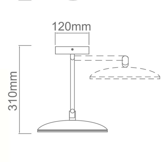 Orlicki Design Belli IP44 króm-fehér LED kozmetikai tükör lámpa (OR-OR81459) LED 1 izzós IP44