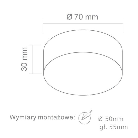 Orlicki Design Bola fehér LED beépíthető lámpa (OR-OR83330) LED 1 izzós IP20