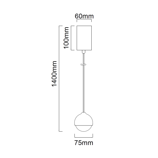 Orlicki Design Bolicina Gold arany-fekete LED fürdőszobai függesztett lámpa (OR-OR85099) LED 1 izzós IP20