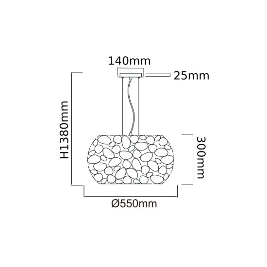 Orlicki Design Carera Cromo arany függesztett lámpa (OR-OR80162) G9 6 izzós IP20