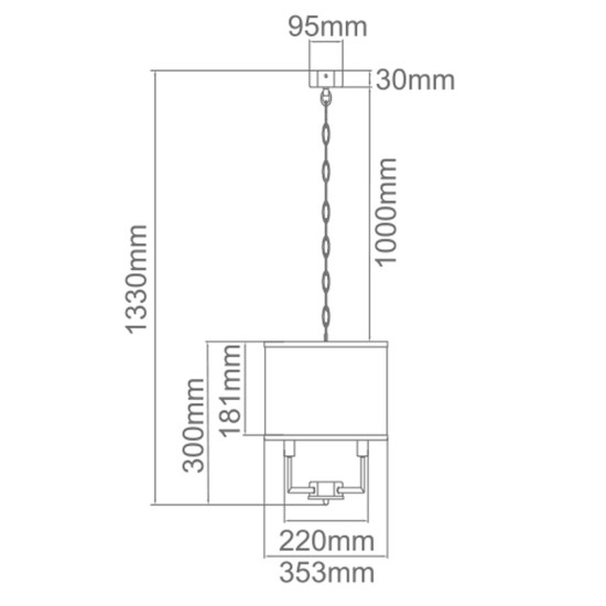 Orlicki Design Casa Cromo S króm-fehér függesztett lámpa (OR-OR80209) E14 3 izzós IP20