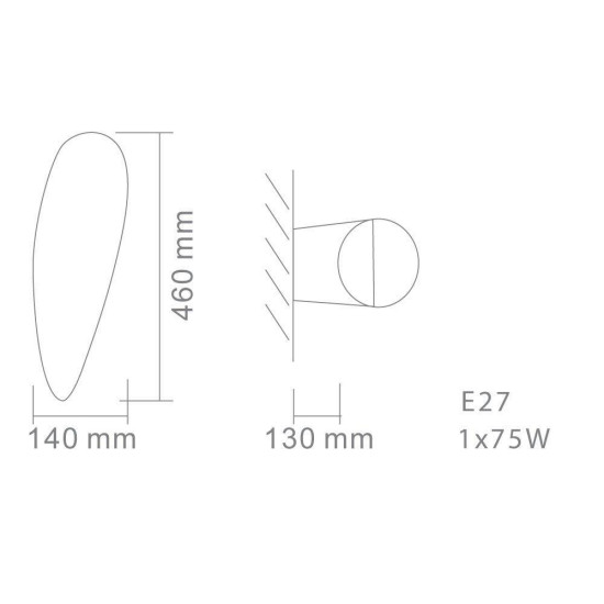 Orlicki Design Corno fehér fali lámpa (OR-OR81527) E27 1 izzós IP20