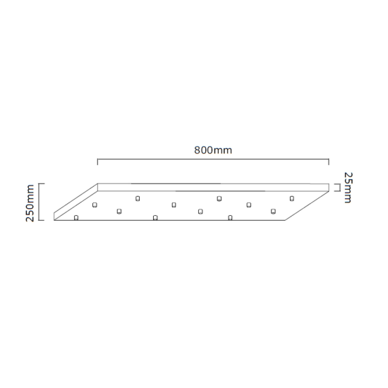 Orlicki Design Ero XII Nero 80x25 fekete-fehér függesztett lámpa (OR-OR85464) G9 12 izzós IP20