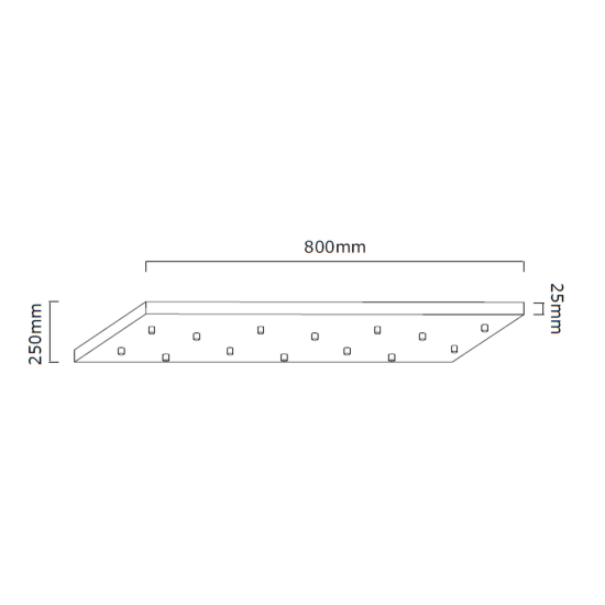 Orlicki Design Ero XIV Cromo 80x25 króm-fehér függesztett lámpa (OR-OR85471) G9 14 izzós IP20